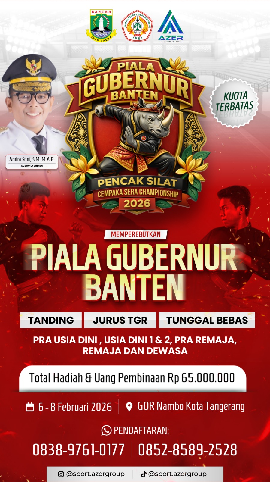 PENCAK SILAT PIALA GUBERNUR BANTEN - CEMPAKA SERA CHAMPIONSHIP 2026